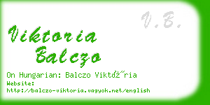 viktoria balczo business card